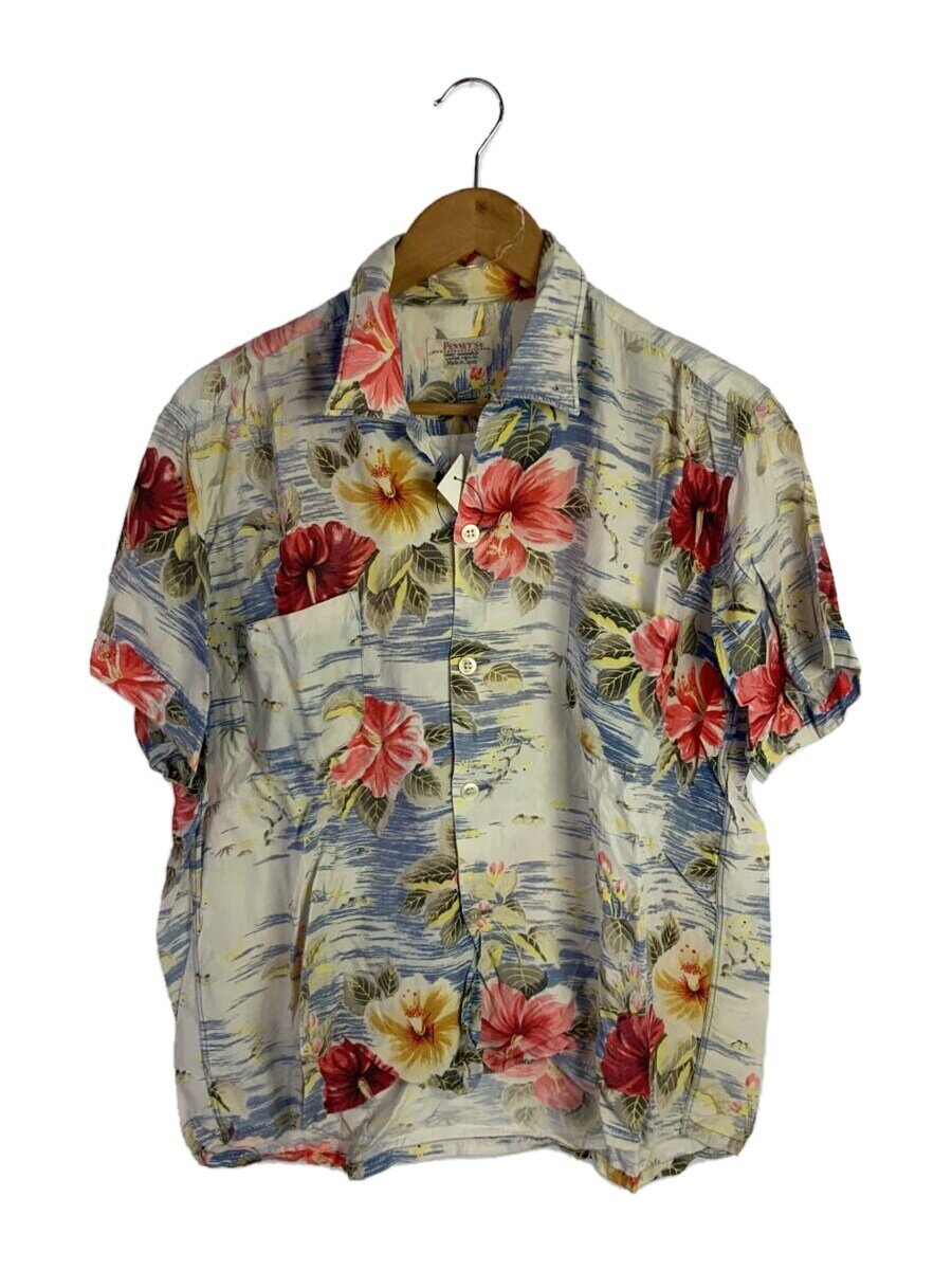 【中古】PENNEY&rsquo;S◆アロハシャツ/L/レーヨン/WHT/花柄【メンズウェア】｜2ｎｄ STREET 店