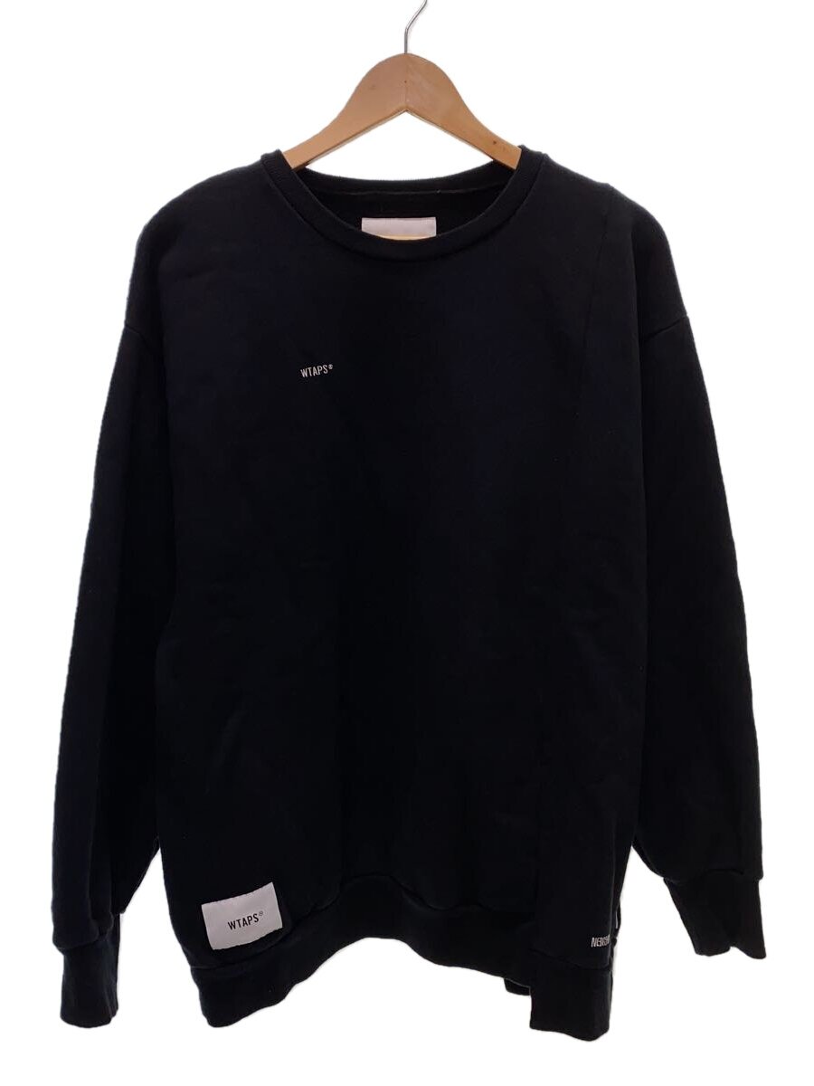 【中古】WTAPS◆流汗/--/綿織物/BLK/192ATNHD-CSM02S【メンズウェア】