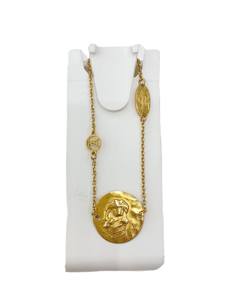 【中古】LOUIS VUITTON◆ブラスレ・ルイインザスカイ_GLD/メッキ/GLD/レディース/総べて擦れ、小傷有り【服飾雑貨他】