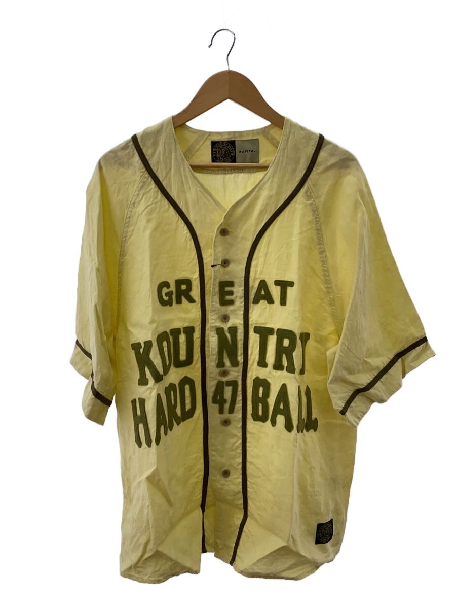 【中古】KAPITAL◆GREAT KOUNTRY/フレンチリネン/半袖シャツ/3/リネン/YLW/EK-1625SSA【メンズウェア】｜2ｎｄ STREET 店