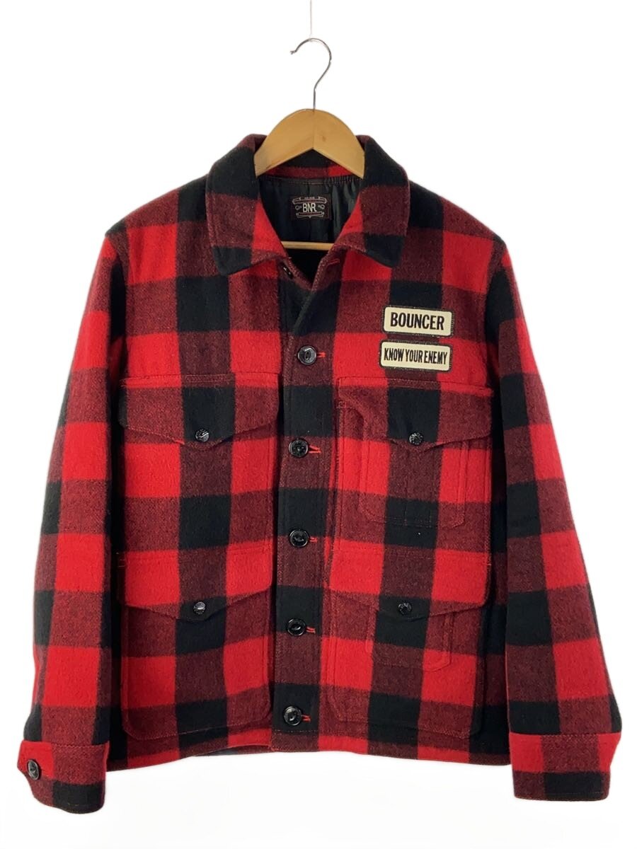 【中古】BOUNCER◆ジャケット/--/ウール/RED/チェック/バッファロージャケット【メンズウェア】｜2ｎｄ STREET 店 12,870円