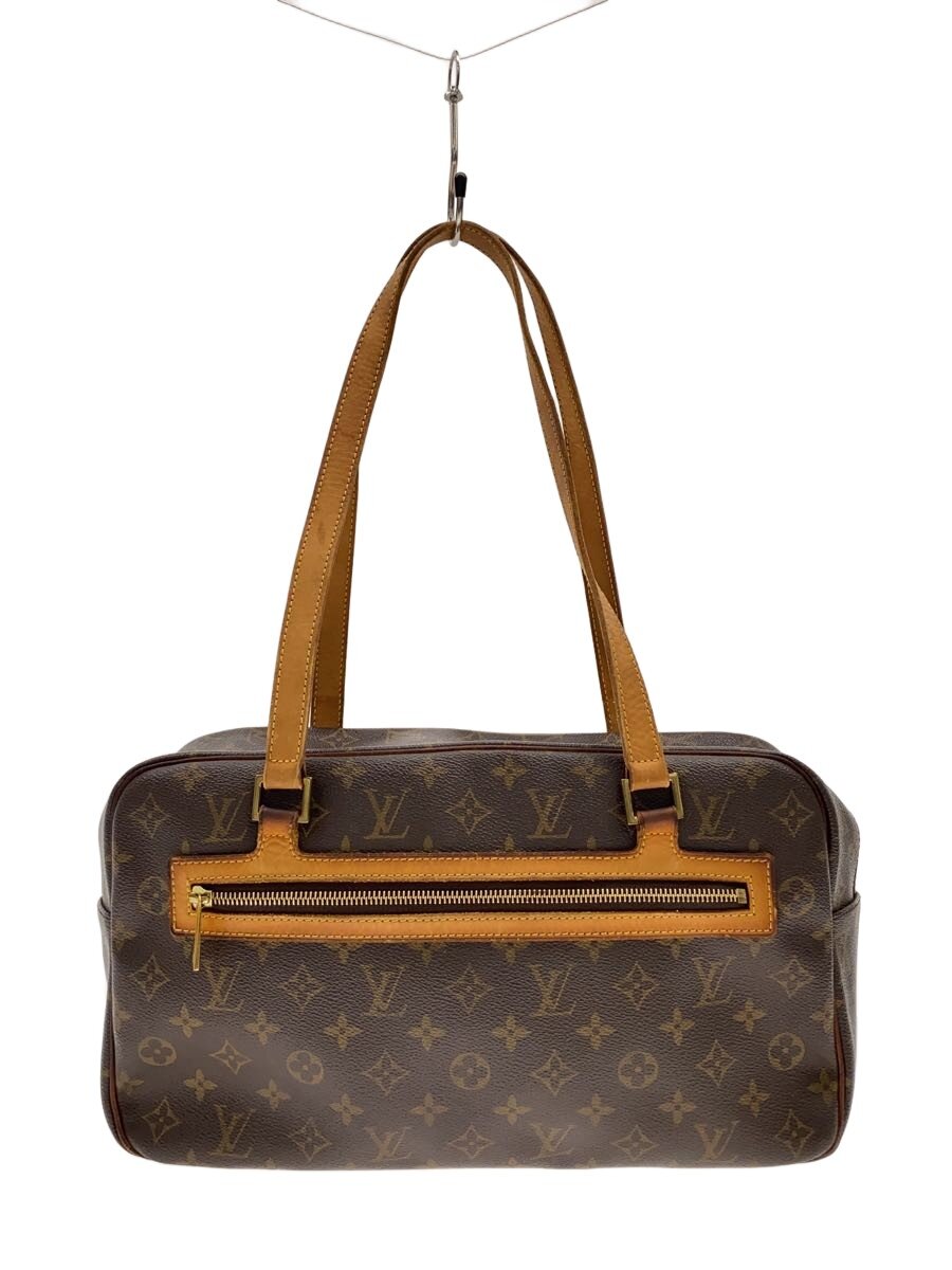 【中古】LOUIS VUITTON◆シテGM_モノグラム・帆布/PVC/BRW【御徒面子】