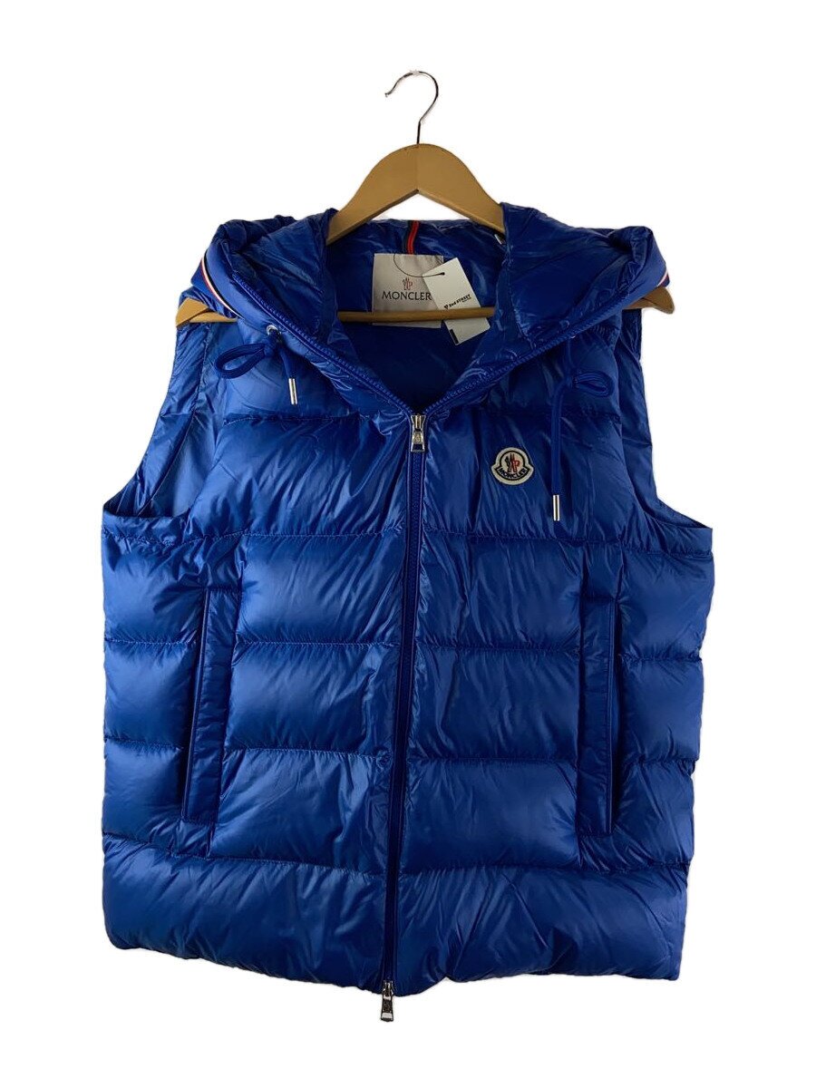 【中古】MONCLER◆落ちこむより良い/3/ナイロン/BLU/I20911A00046//【メンズウェア】