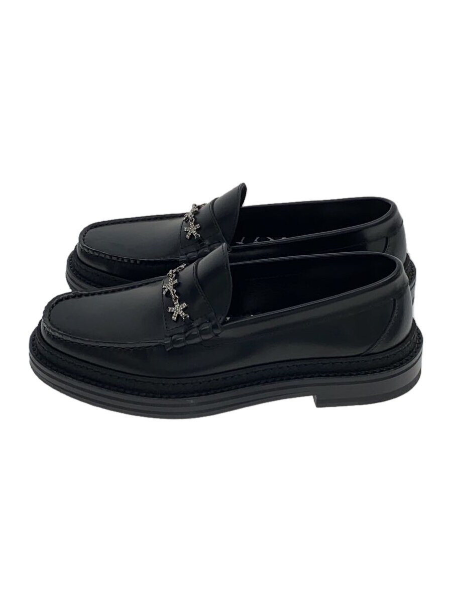 【中古】JIMMY CHOO◆21AW/×ERIC HAZE×POGGY/置き目毛皮/37/BLK/黒/なめし革【シューズ】