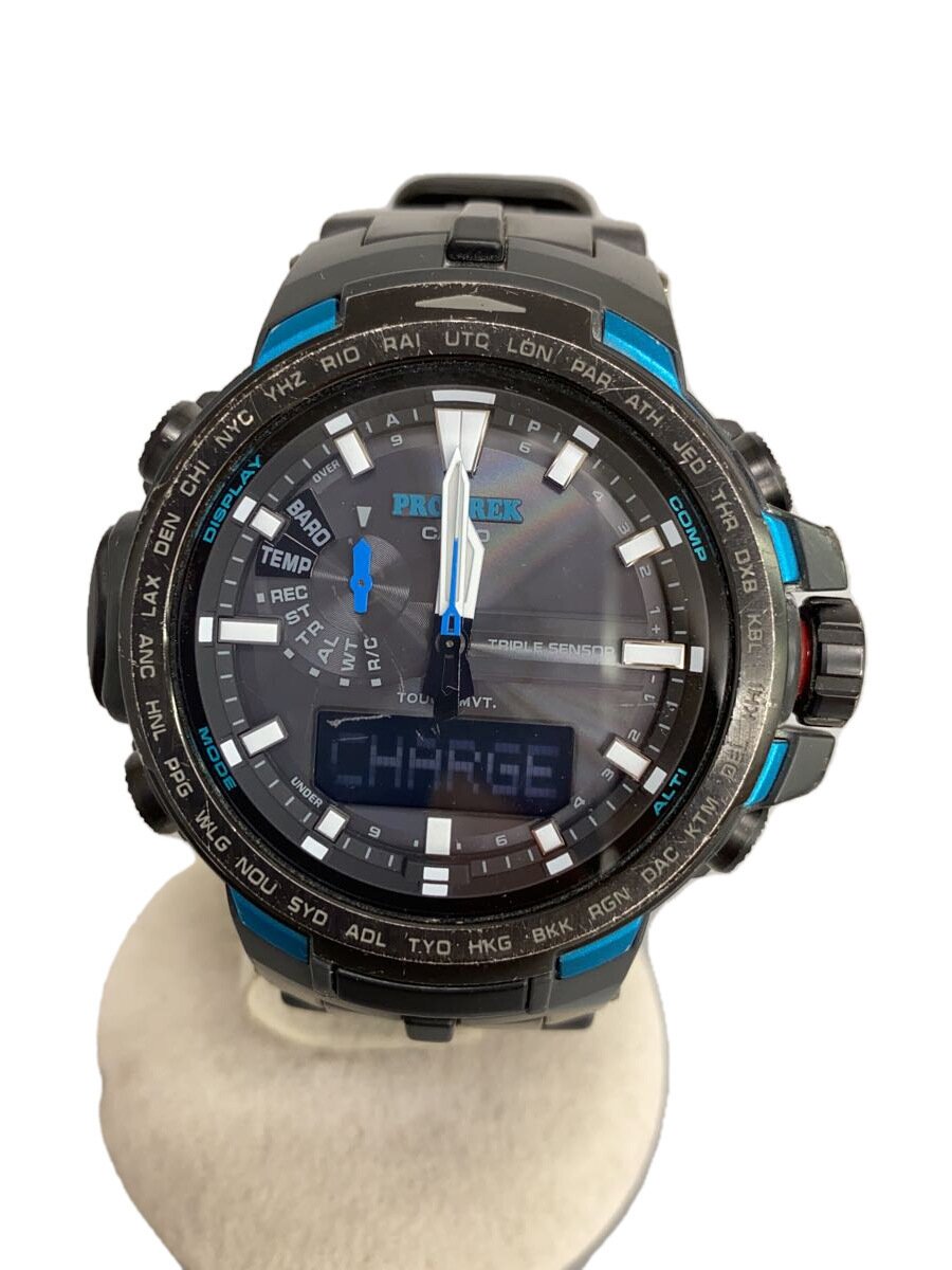 【中古】CASIO◆ソーラーウオッチ・PROTREK/デジアナ【服飾雑貨他】