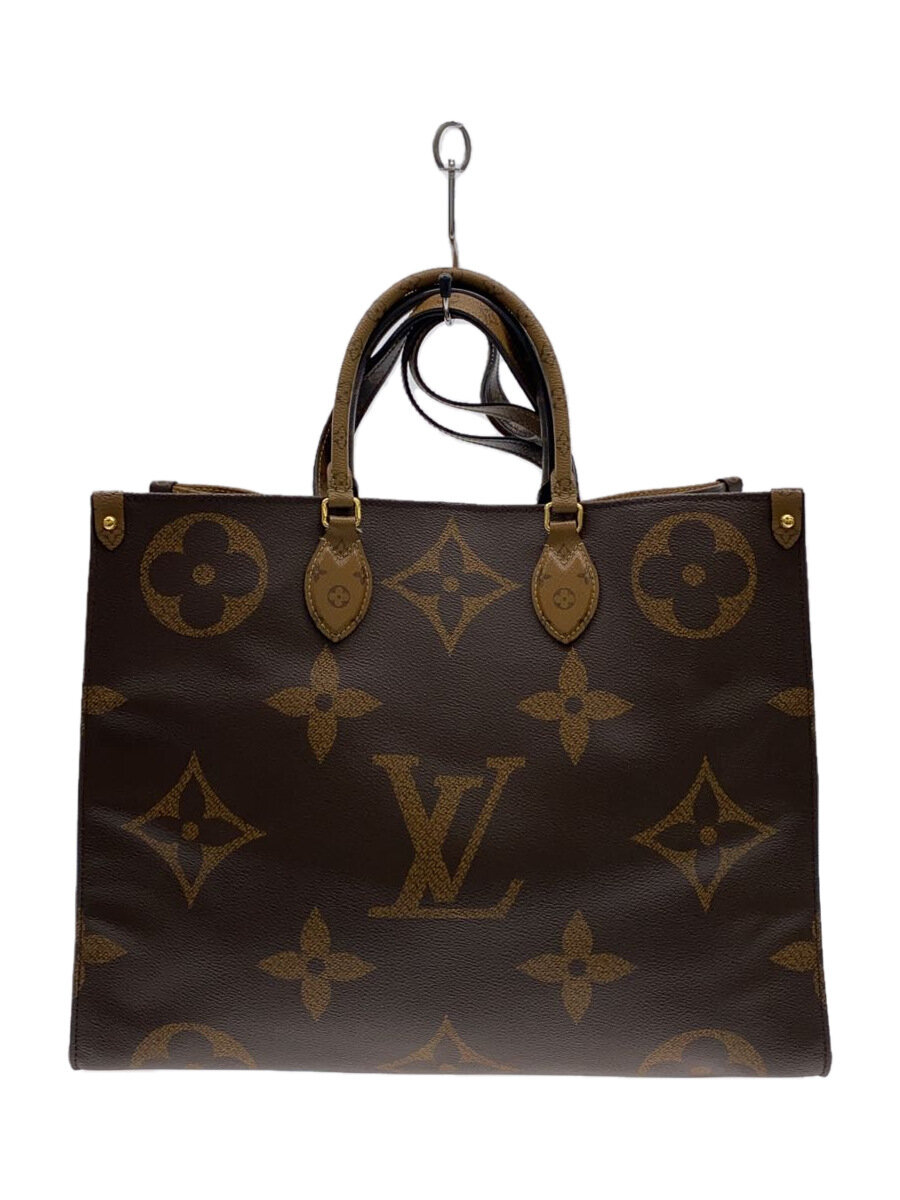 【中古】LOUIS VUITTON◆オンザゴーGM_モノグラム・ジャイアント/PVC/BRW/総柄//【バッグ】｜2ｎｄ STREET 店 104,830円