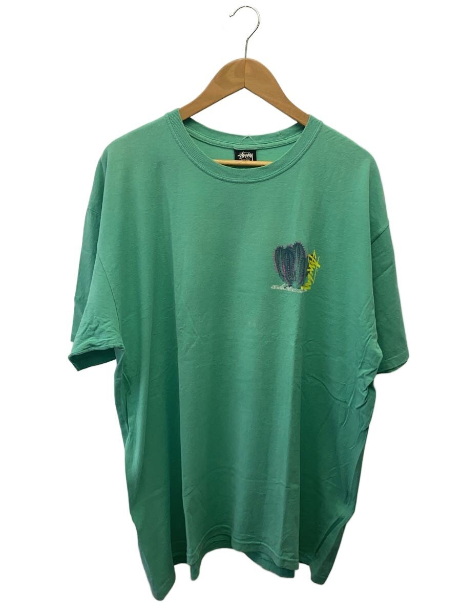 【中古】STUSSY◆プルオーバー/XL/綿織物/GRN/刷り上げる【メンズウェア】