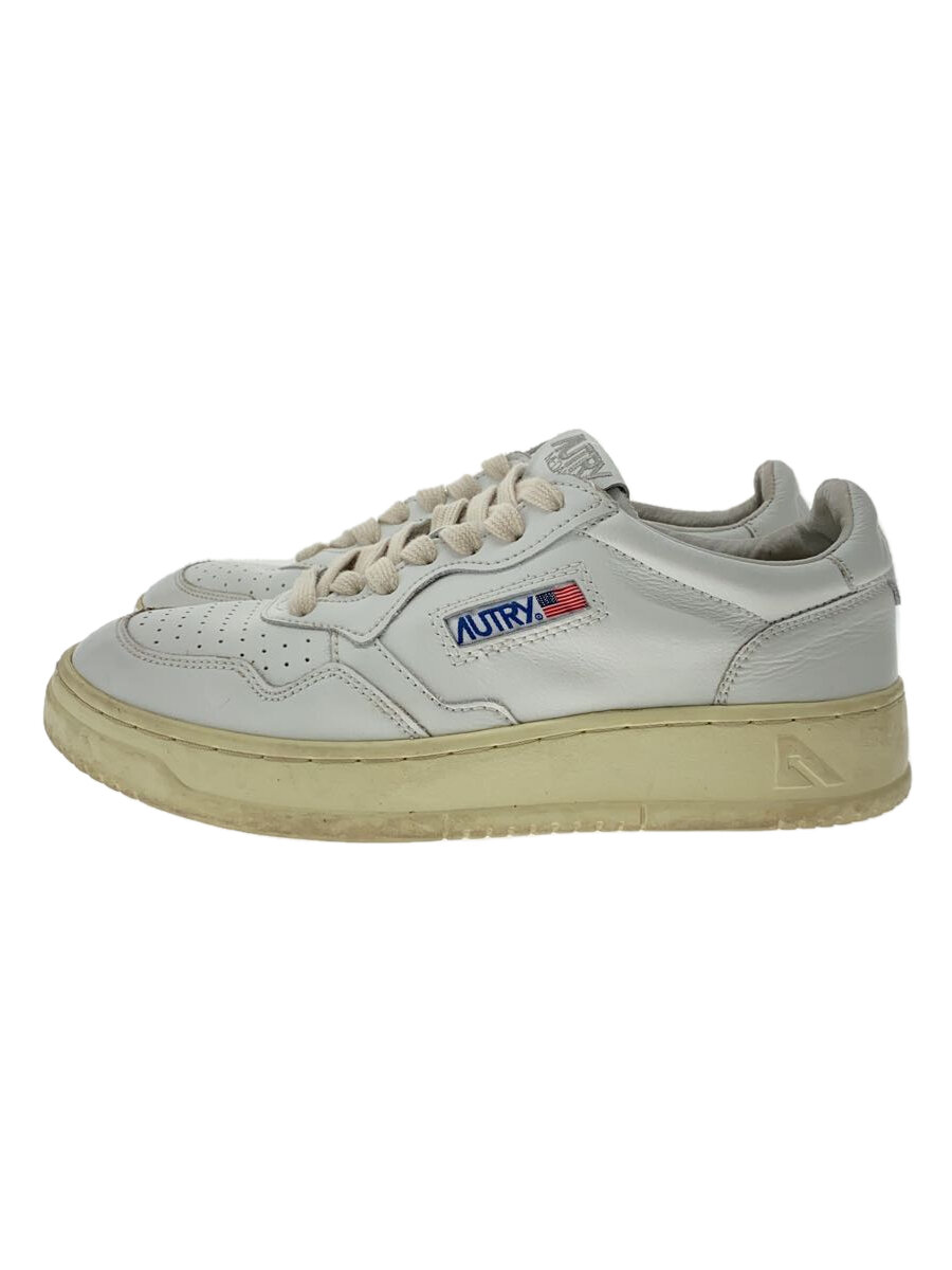 【中古】AUTRY◆ローカットスニーカー/38/WHT/なめし革【シューズ】