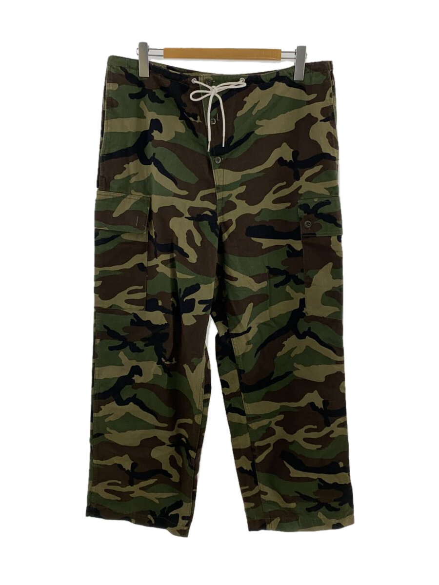 【中古】CELINE◆21SS Loose Cargo Pants/54/綿織物/GRN/間鴨フラ/2Z133494M//【メンズウェア】