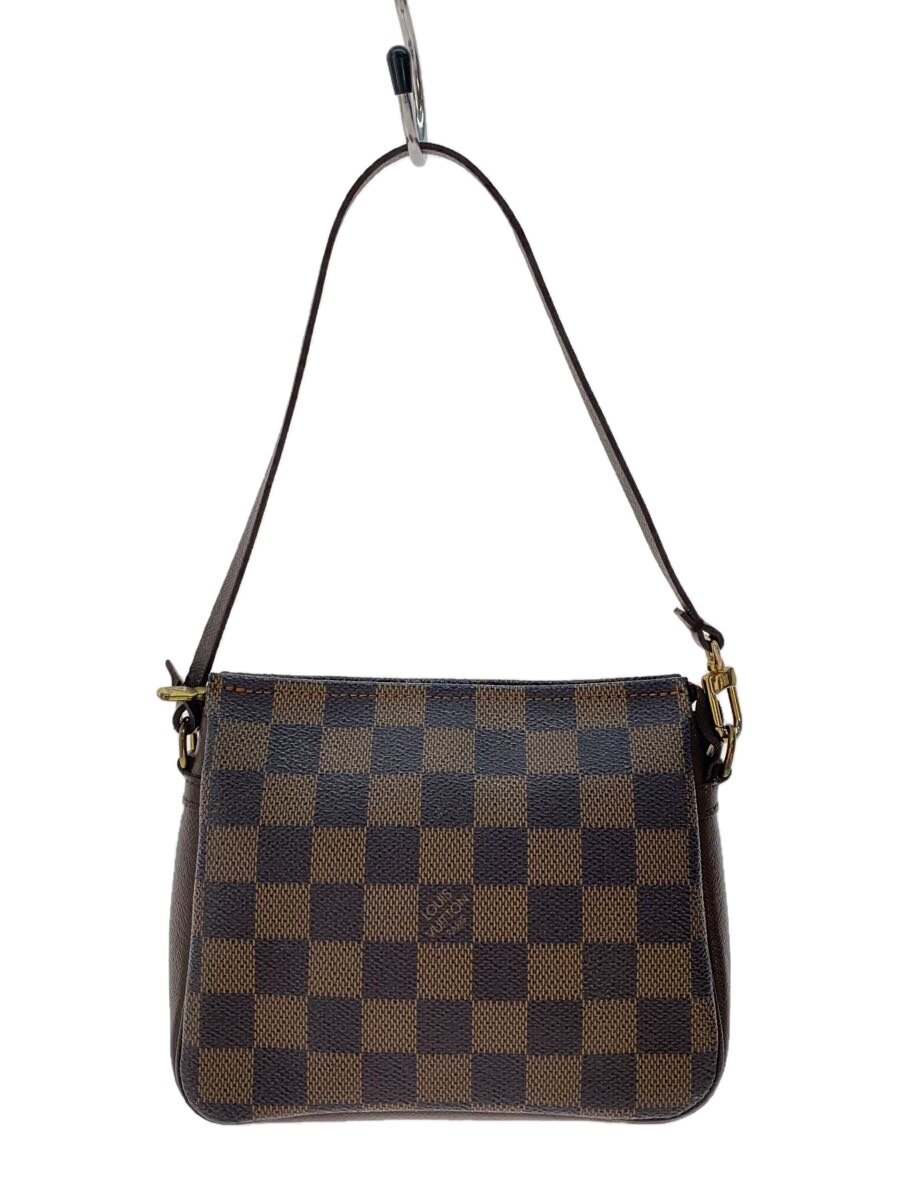 【中古】LOUIS VUITTON◆トゥールス・メイクアップ_ダミエ・エベヌ/PVC/BRW//【御徒面子】