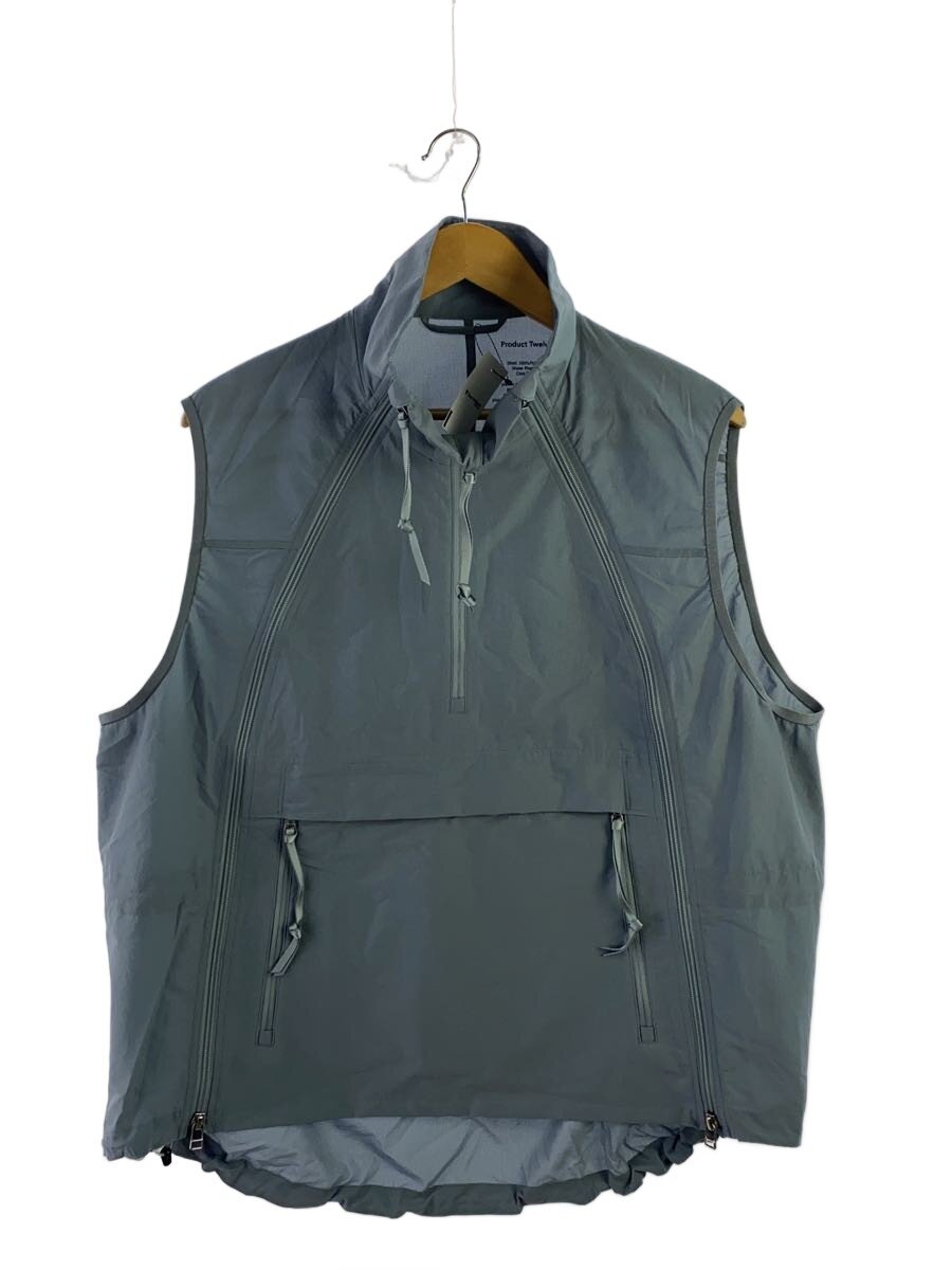 【中古】Product Twelve◆Ventilation Utility Vest/ナイロンより良い/2/ポリエステル/GRY/25SS-PVE01【メンズウェア】