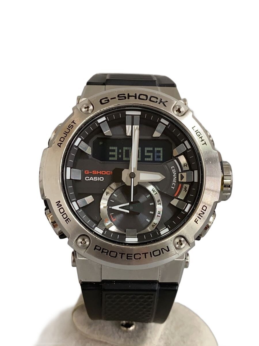 【中古】CASIO◆ソーラー腕時計・G-SHOCK/デジアナ/ラバー/BLK/BLK【服飾雑貨他】｜2ｎｄ STREET 店