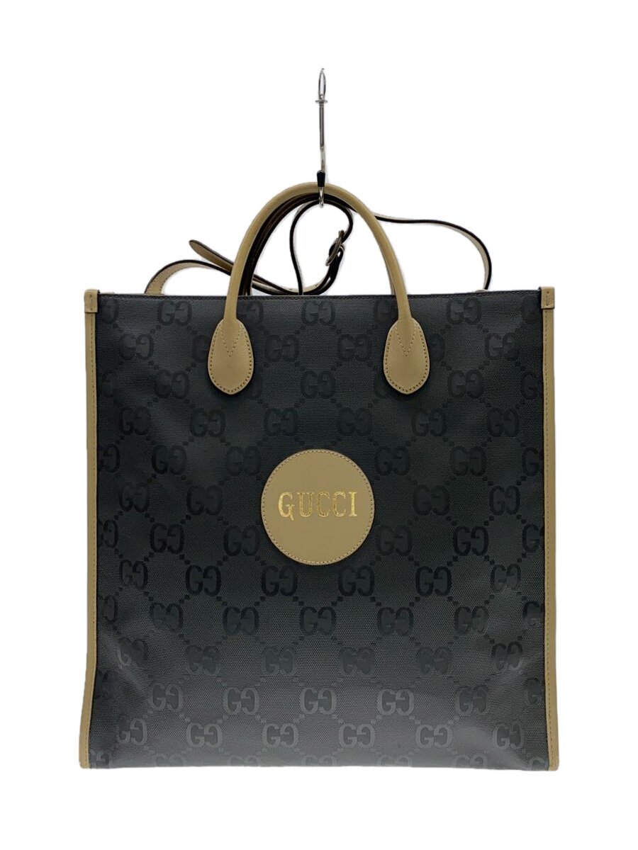 【中古】GUCCI◆オフザグリット/トートバッグ/--/GRY/総柄/630355/GG【バッグ】｜2ｎｄ STREET 店