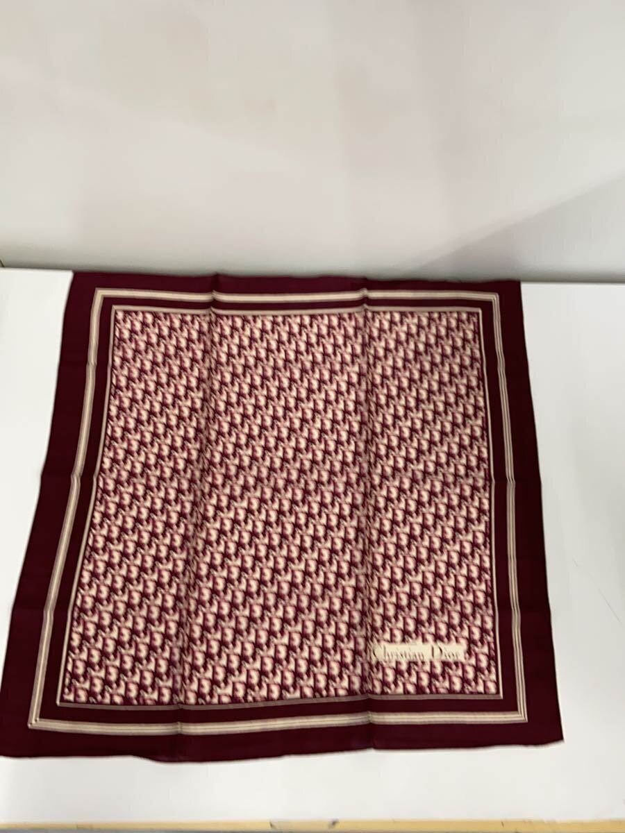 【中古】Christian Dior◆Christian Dior ディオール えり巻き/地絹/BRD/総柄/レディース【服飾雑貨他】