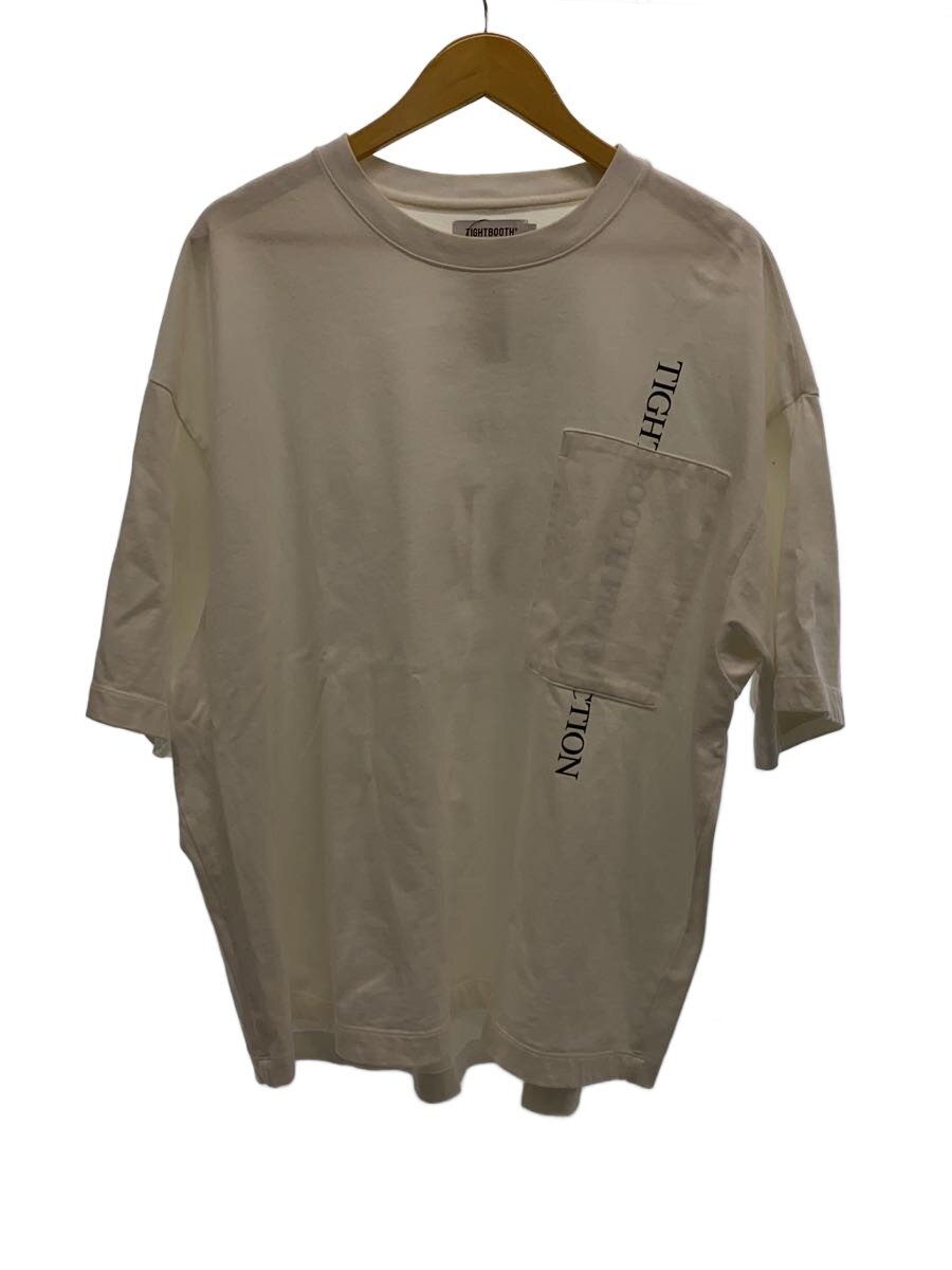 【中古】TIGHTBOOTH PRODUCTION◆STRAIGHT UP S/S T-SHIRT/L/綿織物/WHT//【メンズウェア】