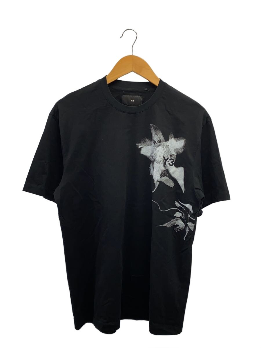【中古】Y-3◆プルオーバー/S/綿織物/BLK/黒いこと/黒/総柄/16C001/ワイスリー【メンズウェア】