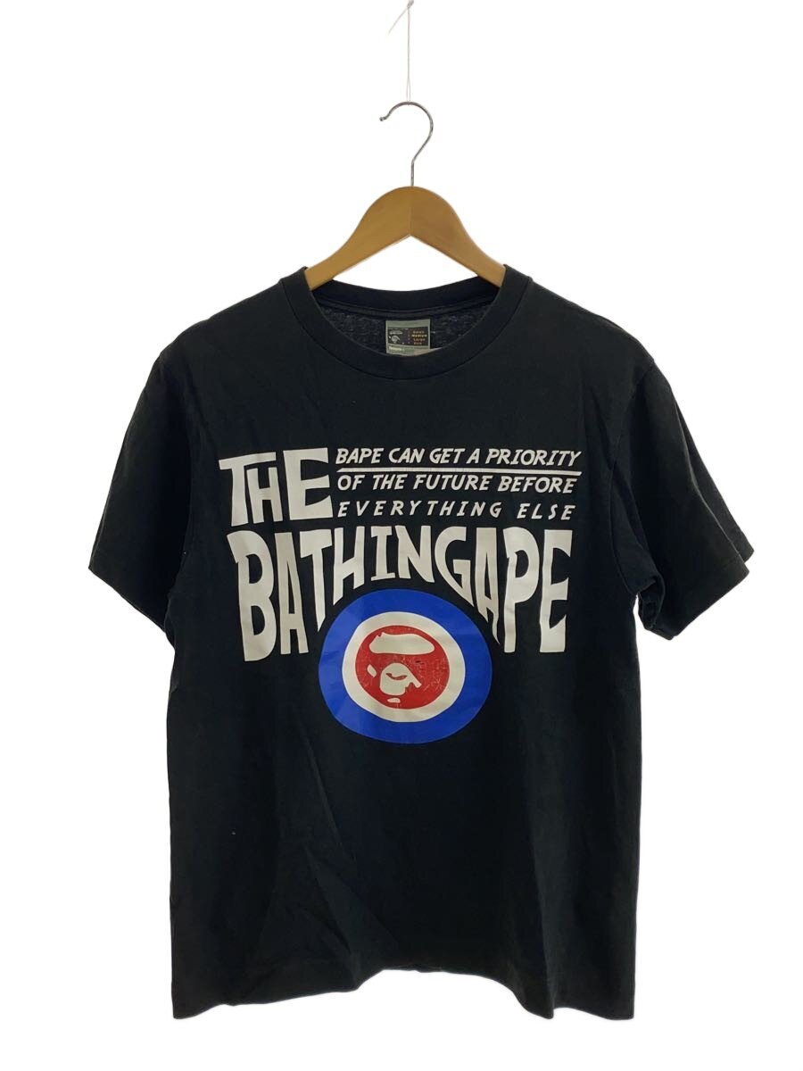 【中古】A BATHING APE◆プルオーバー/M/綿織物/BLK/無地//【メンズウェア】