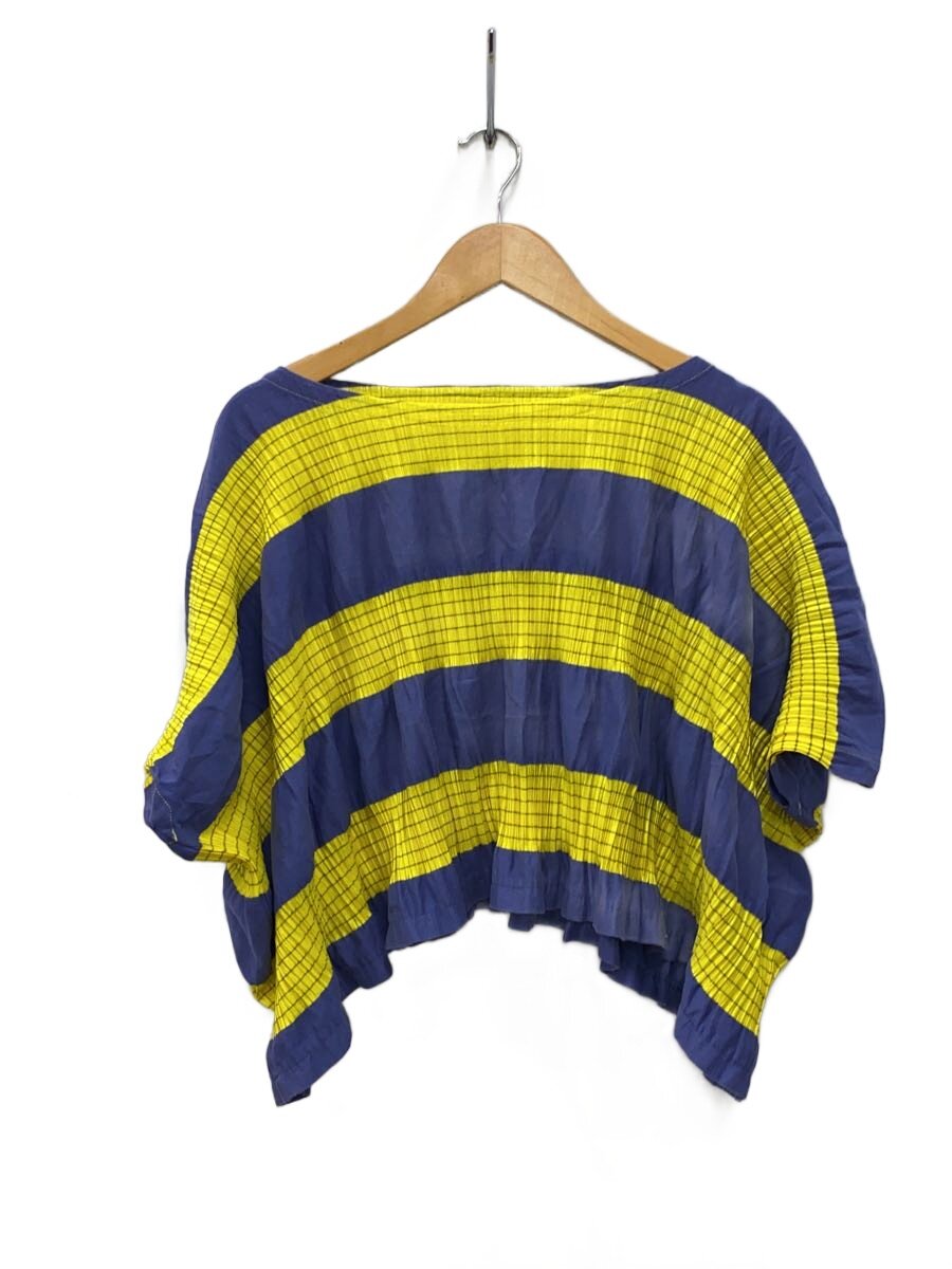 【中古】PLEATS PLEASE ISSEY MIYAKE◆カットソー/3/綿織物/NVY/米国海軍/間借り人/PP53-JK535//【レディース御召しもの】