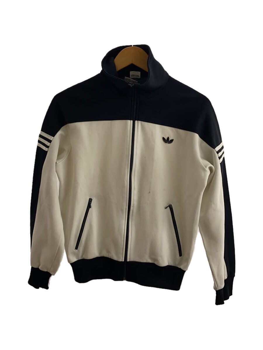 【中古】adidas◆プルオーバー/3/ポリエステル/WHT/無地/ats-44f【メンズウェア】