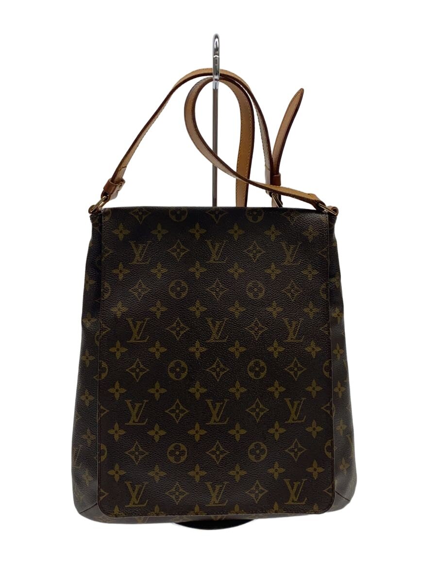 【中古】LOUIS VUITTON◆ミュゼット_モノグラム・帆布/PVC/BRW【御徒面子】