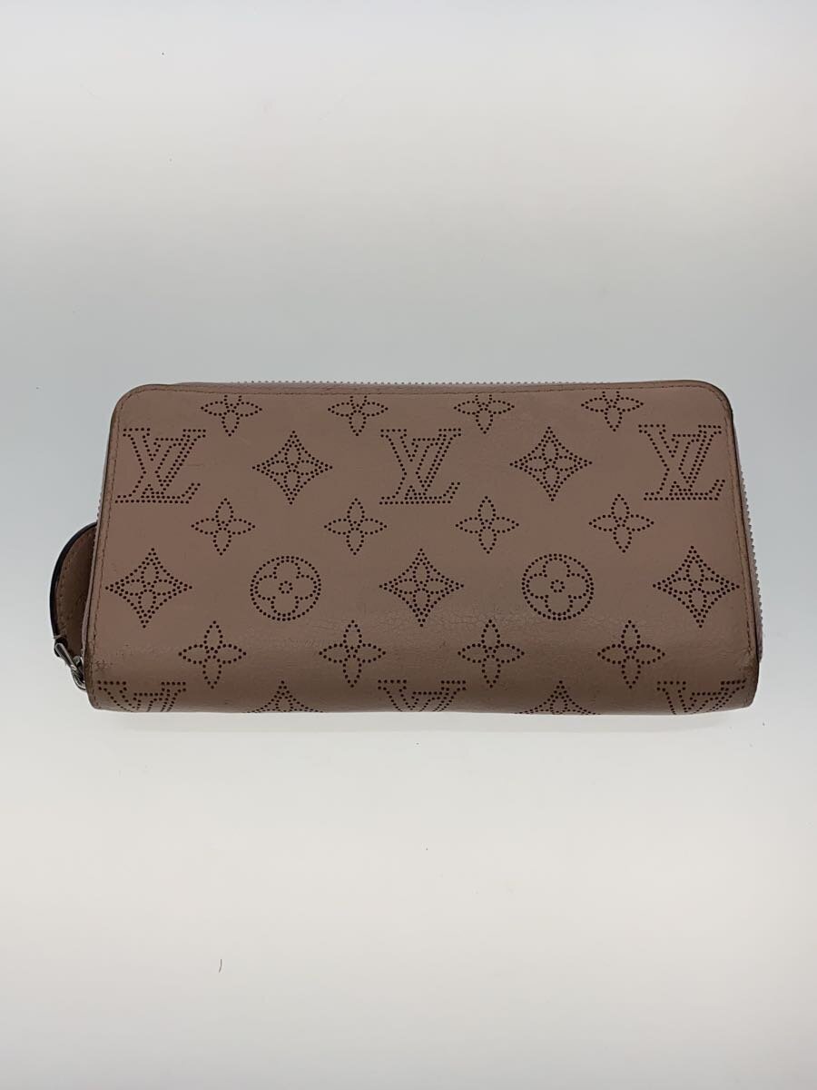 【中古】LOUIS VUITTON◆ジッピー・ウォレット_モノグラム・マヒナ/レザー/PNK/総柄/レディース【服飾雑貨他】