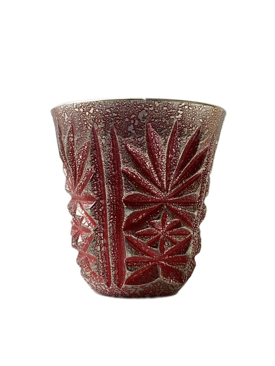 【中古】薩摩錫器◆グラス/SLV/切り子ぐい呑み【キッチン用品】