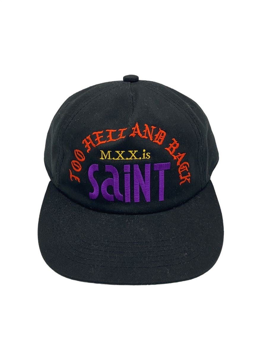 【中古】SAINT MICHAEL◆25AW/旗がしら/FREE/綿織物/BLK/メンズ/SM-HR1-0000-090【服飾雑貨他】