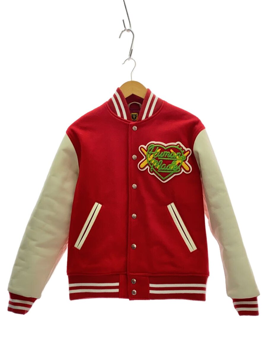 【中古】HUMAN MADE◆スタジャン/S/ウール/RED【メンズウェア】｜2ｎｄ STREET 店