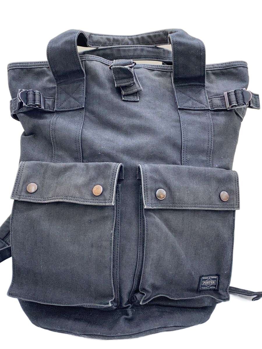 【中古】PORTER◆背嚢/--/GRY【御徒面子】