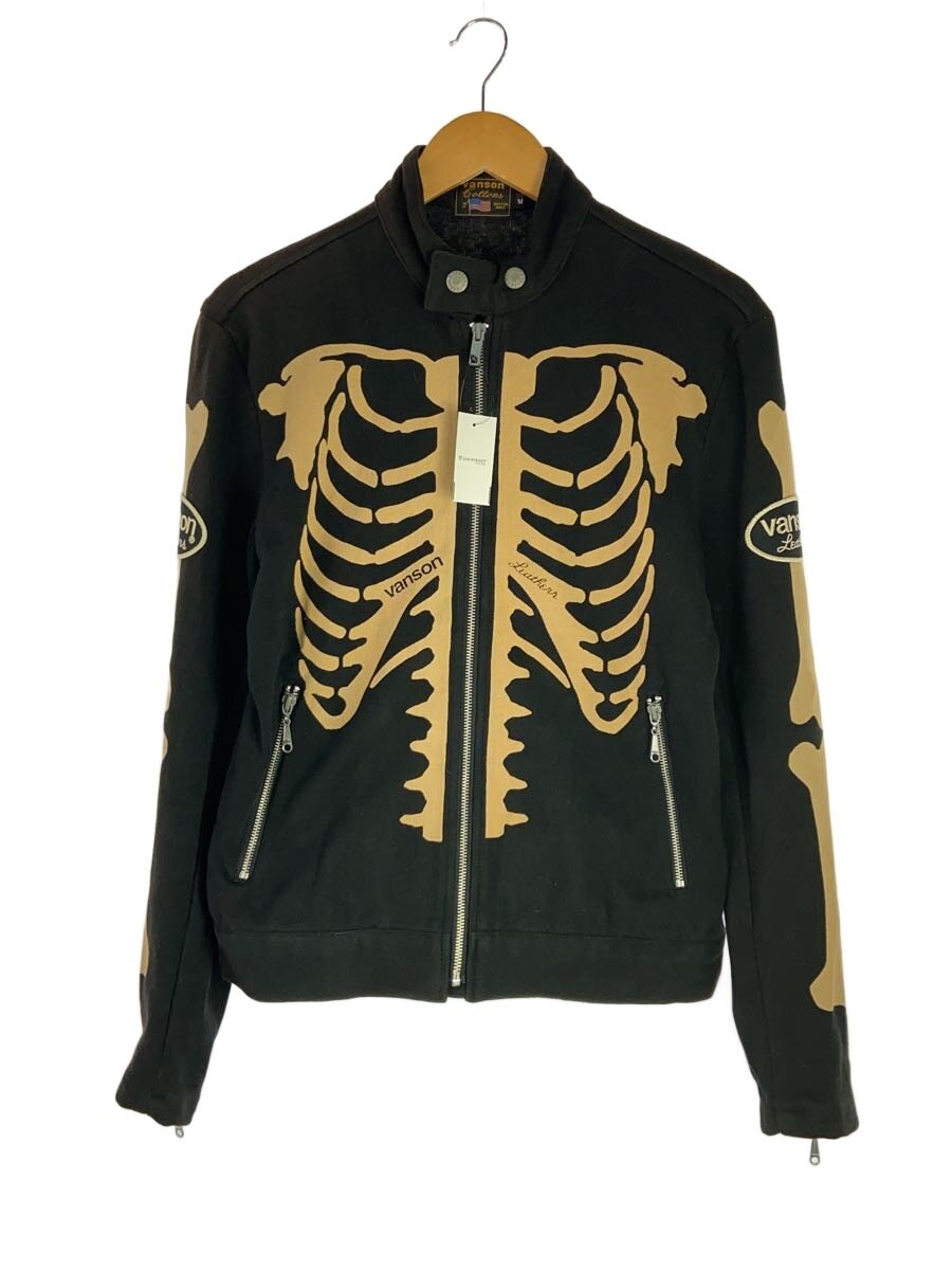 【中古】VANSON◆シングルライダースジャケット/M/コットン【メンズウェア】｜2ｎｄ STREET 店