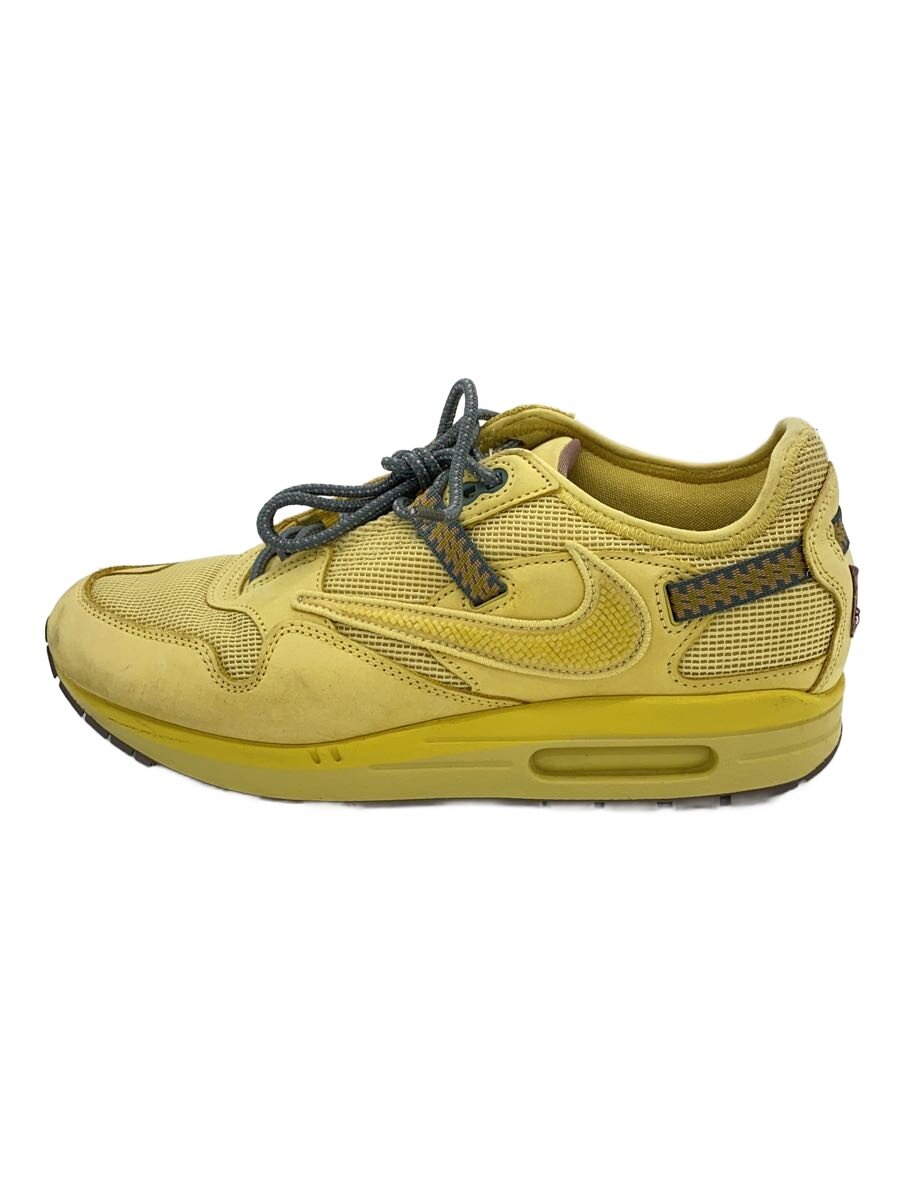 【中古】NIKE◆TRAVIS SCOTT X AIR MAX 1_トラヴィス・スコット X 大気圏マックス 1/27糎/YLW【シューズ】