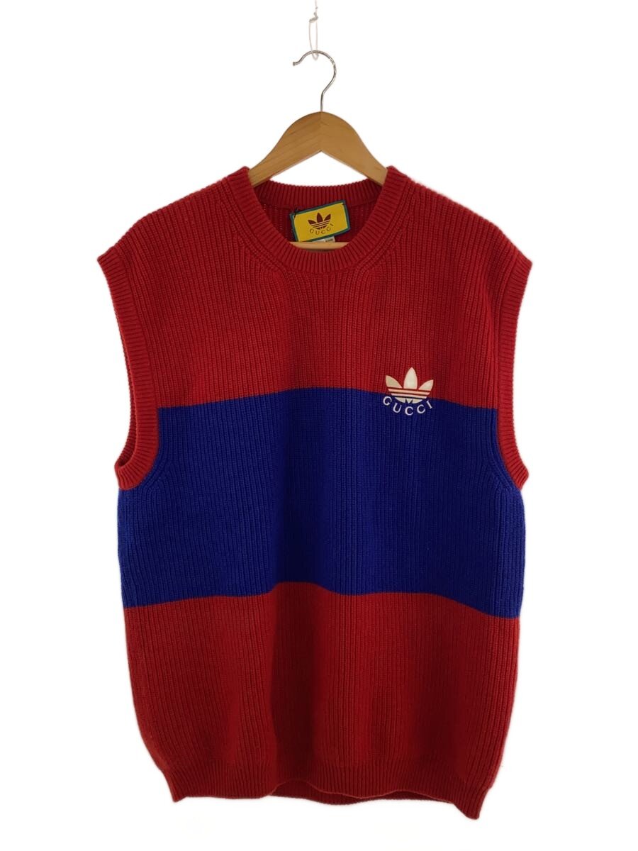 【中古】GUCCI◆編み物より良い(朦々たる)/M/羊毛/RED//【メンズウェア】