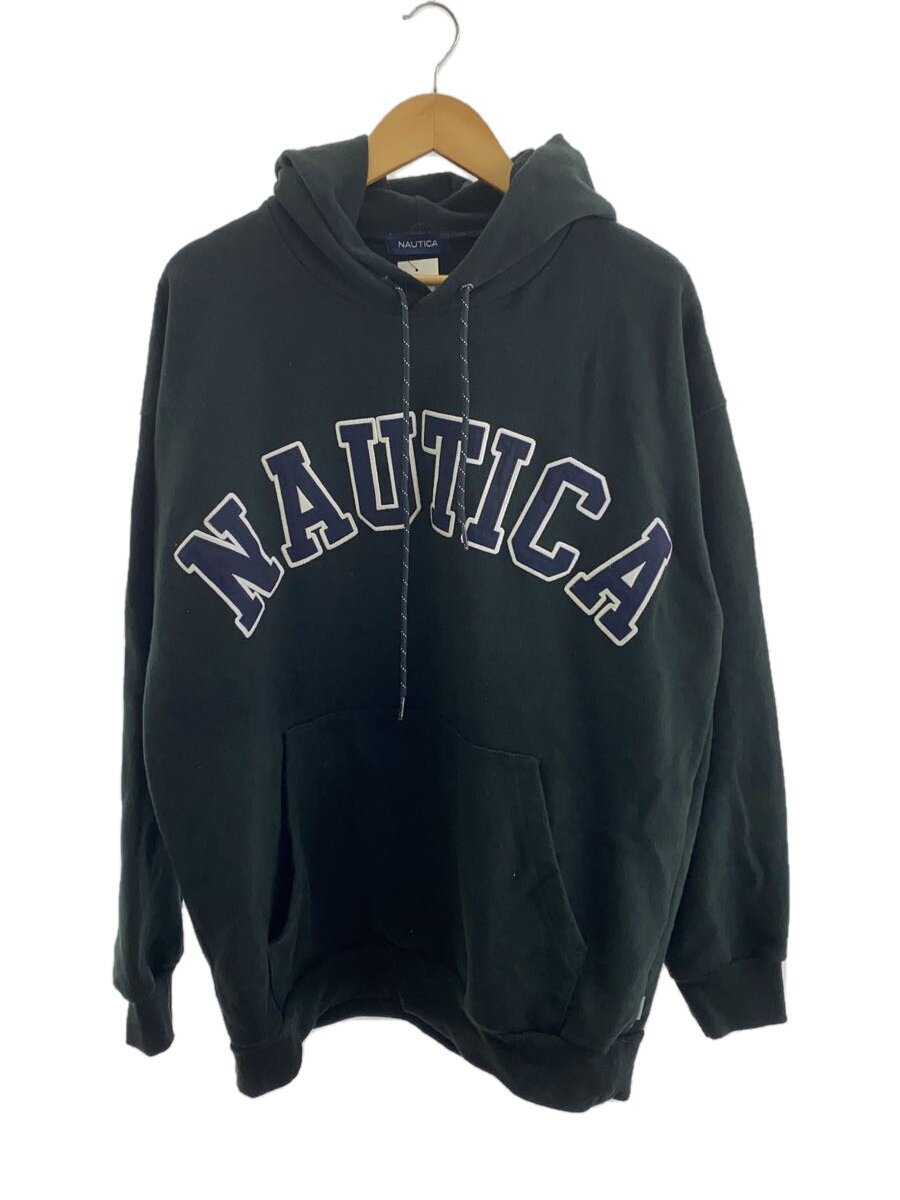 【中古】NAUTICA◆パーカー/XL/綿織物/BLK/243-1263【メンズウェア】