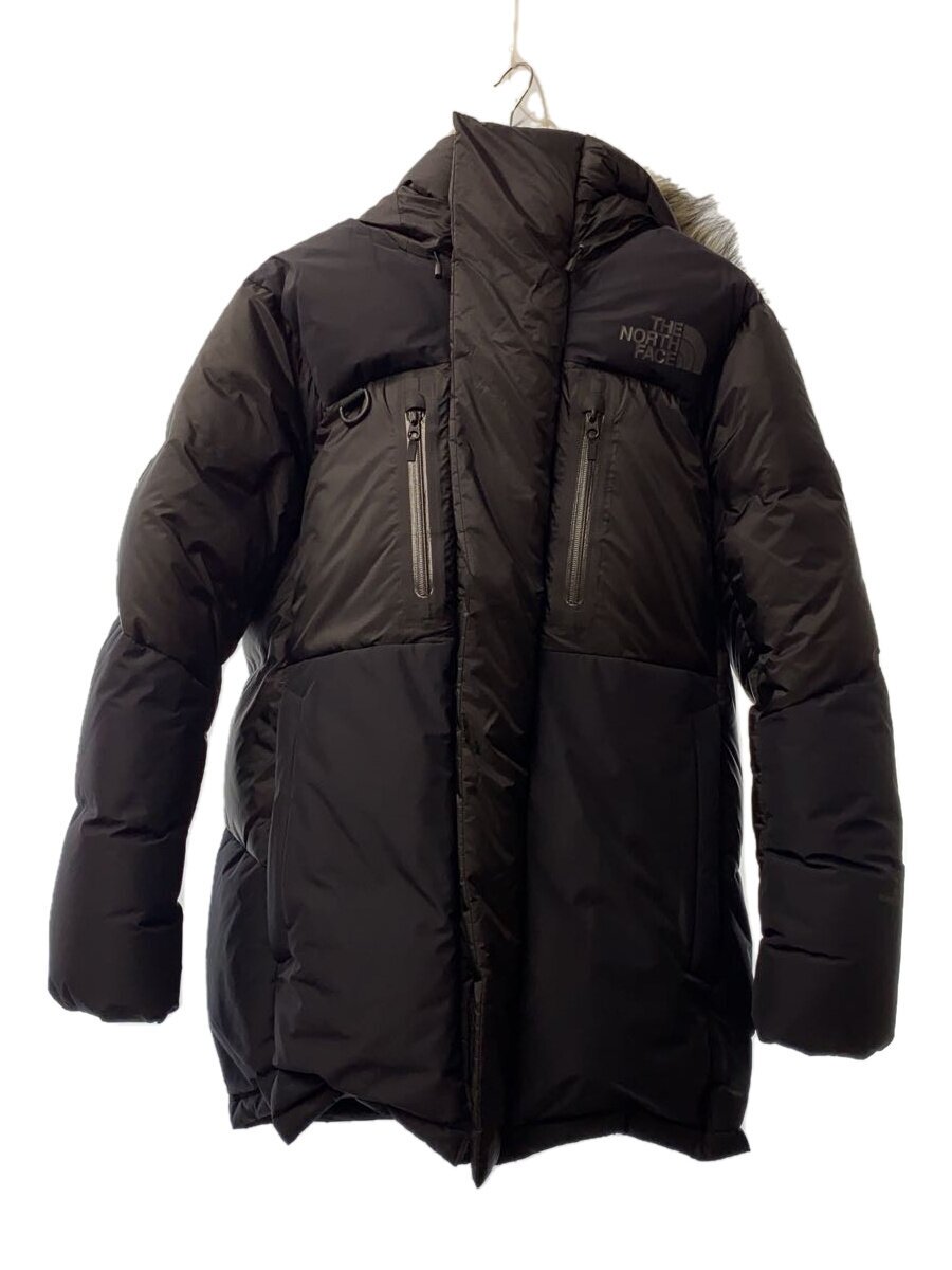 【中古】THE NORTH FACE◆EXPLORE HIM COAT_エクスプローラーヒムコート/M/ナイロン/BLK/無地【メンズウェア】