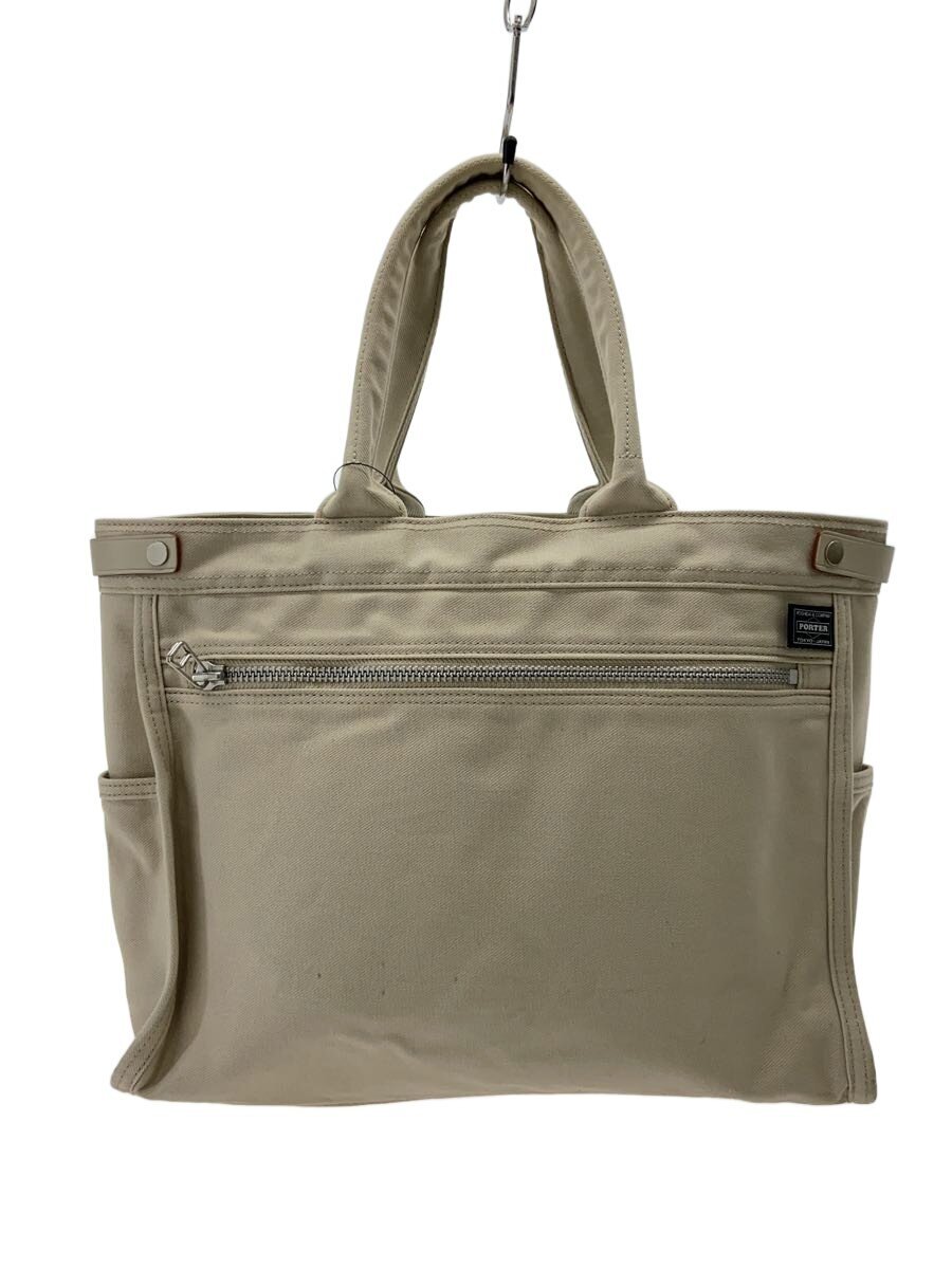 【中古】PORTER GIRL◆ネイキッドトートバッグM/トートバッグ/帆布/IVO/667-19469【御徒面子】