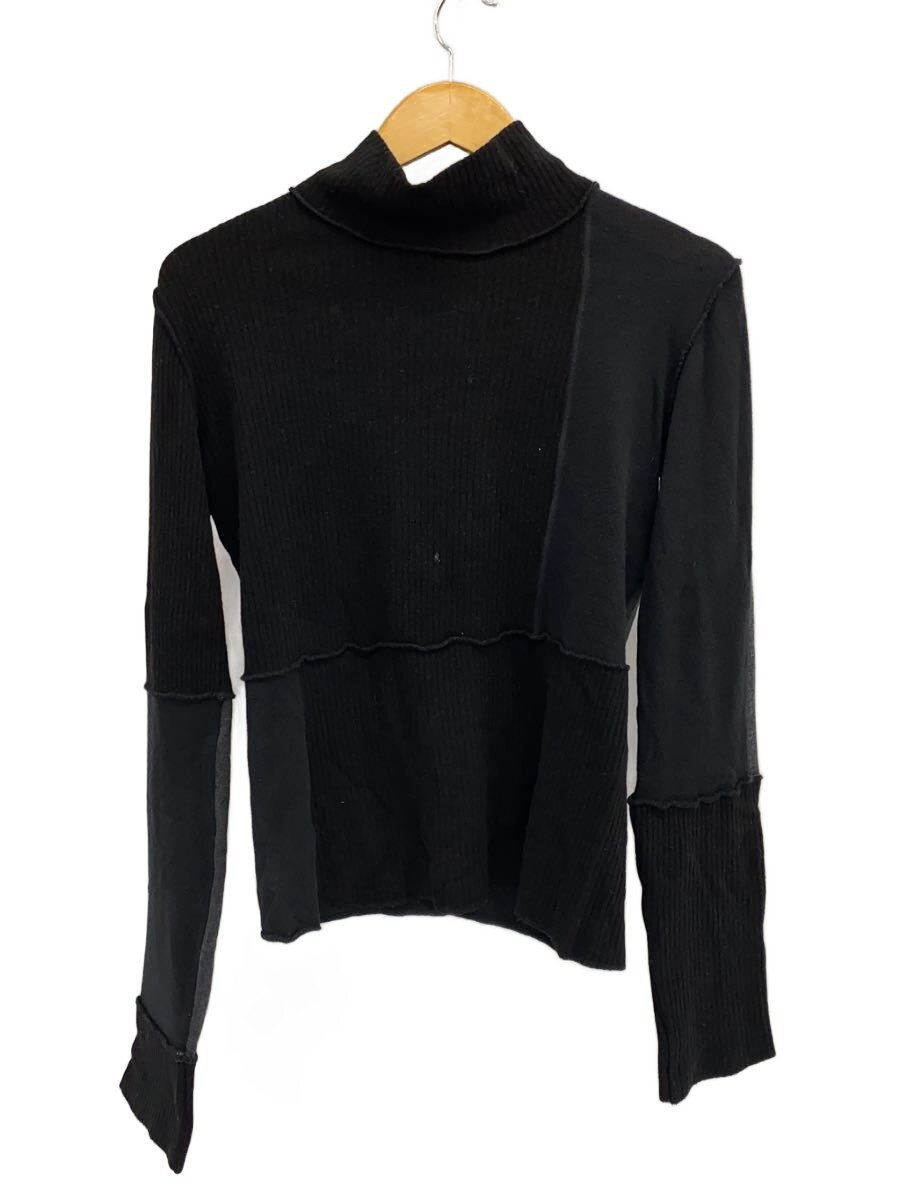 【中古】MM6◆編み物・スウェーター(薄っぺら)/S/綿織物/BLK/S62GU0087【レディースお召しもの】