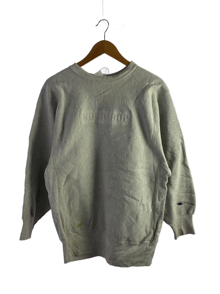 【中古】Champion◆90s/刺しゅう引き舟/NORTHROP 汗水/XL/綿織物/GRY//【メンズウェア】