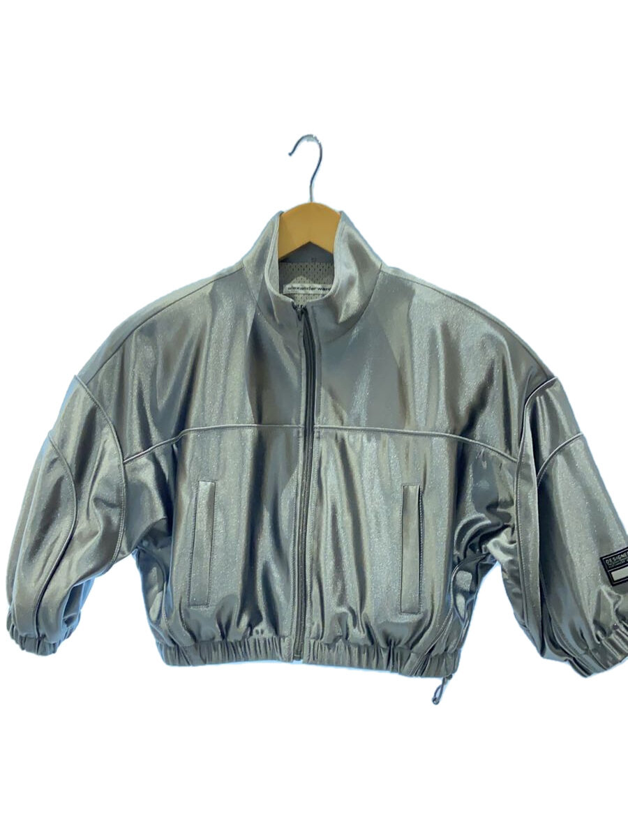 【中古】Alexander Wang◆ボンバージャケット/XS/ポリエステル/SLV/4CC3242090//【レディースお召しもの】