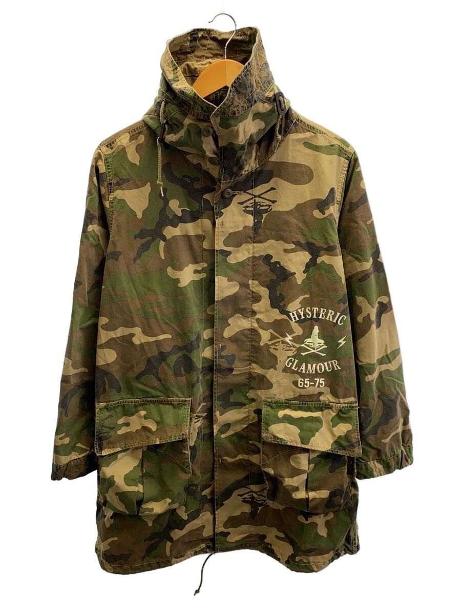 【中古】HYSTERIC GLAMOUR◆モッズコート/S/コットン/KHK/カモフラ/0203AC01【メンズウェア】｜2ｎｄ STREET 店