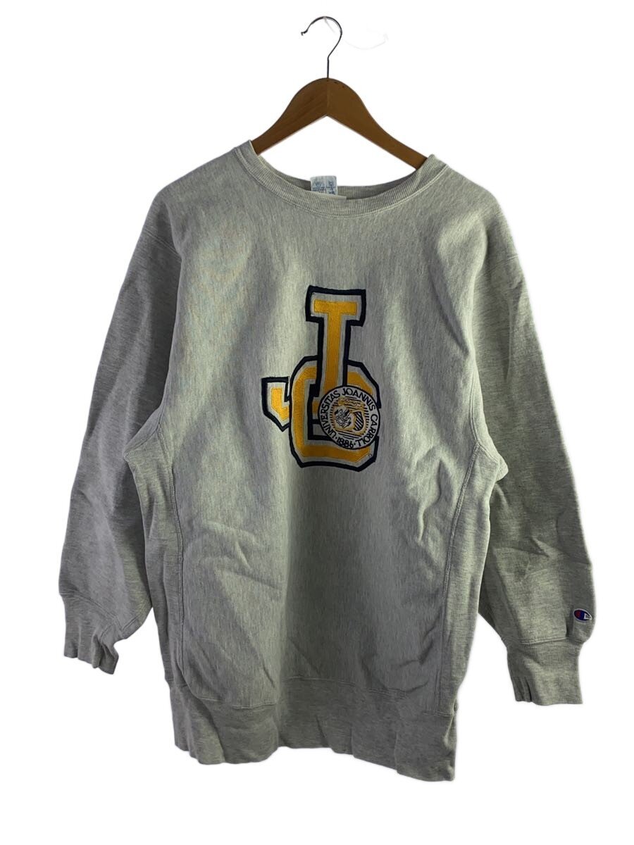 【中古】Champion◆90s/刺しゅう引き舟/分科大学 汗水/XXL/綿織物/GRY//【メンズウェア】