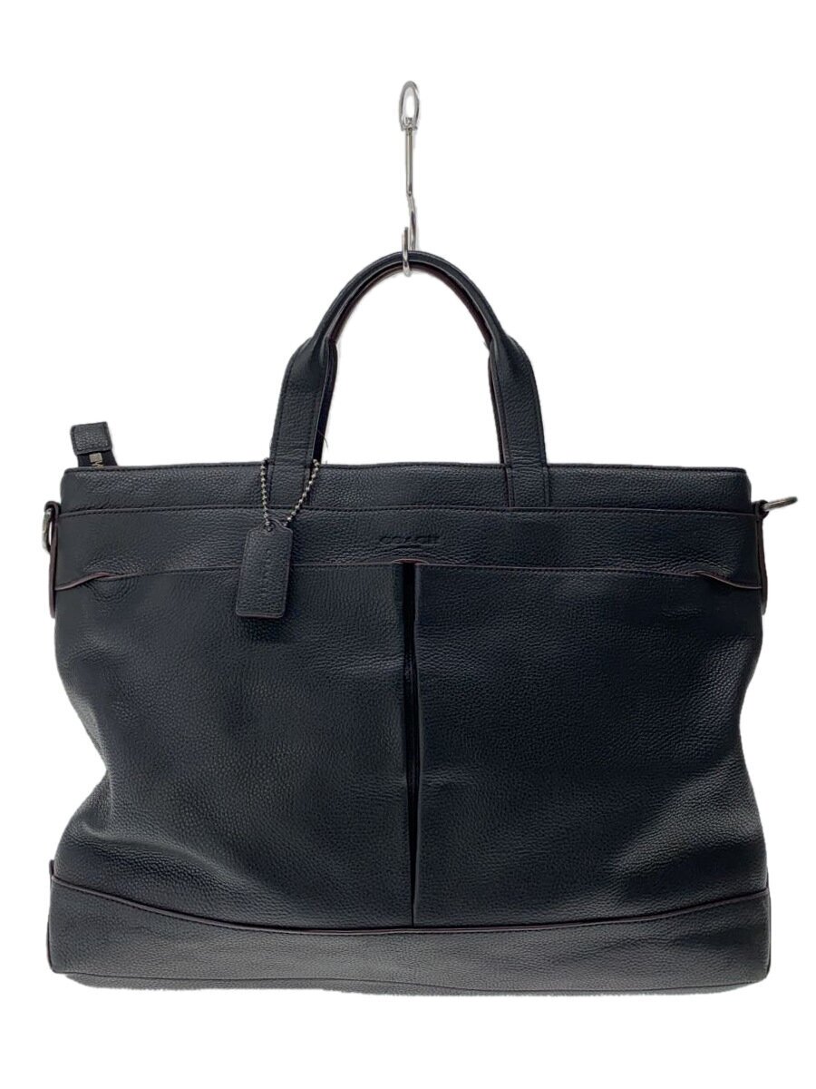【中古】COACH◆御徒面子/なめし革/BLK/57779【御徒面子】
