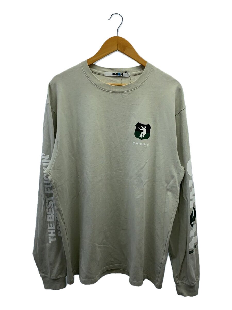 【中古】UNION◆長袖プルオーバー/XL/綿織物/GRY【メンズウェア】
