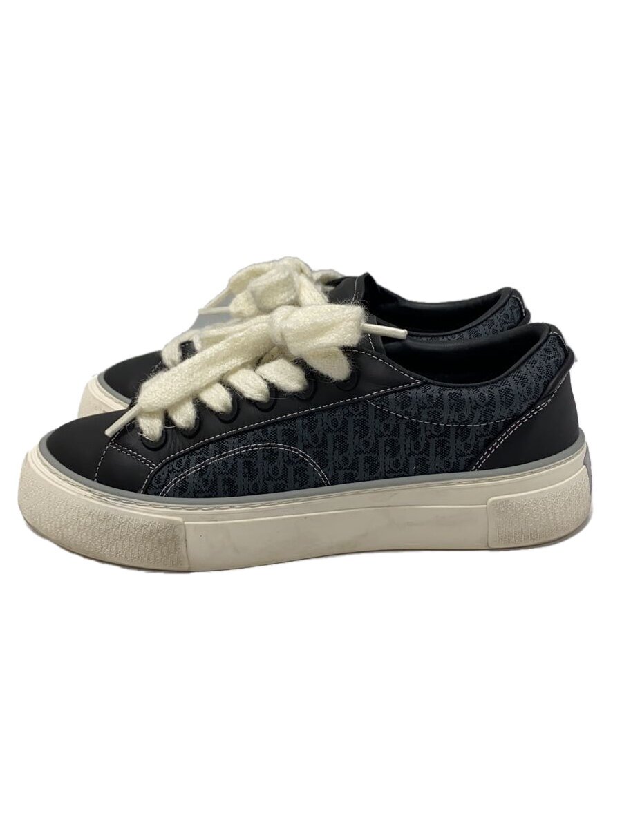 【中古】Dior HOMME◆B33/TENNIS CALF DO CANVAS/ローカットスニーカー/41/BLK/【シューズ】