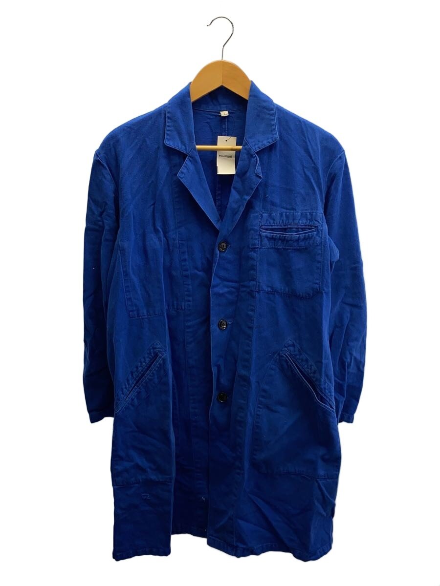 【中古】AuMOLINEL/50s/細工物厚地の外套/1/綿織物/BLU/無地【メンズウェア】
