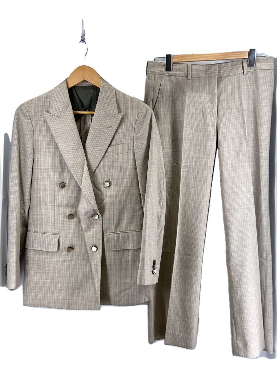 【中古】ginza global style/背広/--/羊毛/BEG/無地【レディース御召しもの】