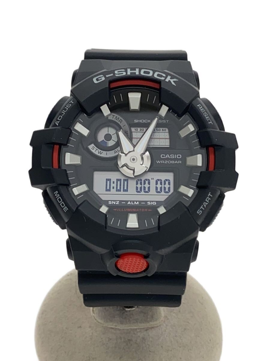 【中古】CASIO◆石英ウオッチ/デジアナ/天然ゴム/ga-700//【服飾雑貨他】