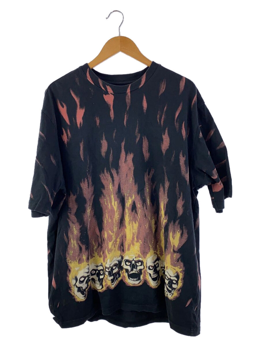 【中古】Supreme◆Liquid Blue Oversized Tee/M/綿織物/BLK//【メンズウェア】