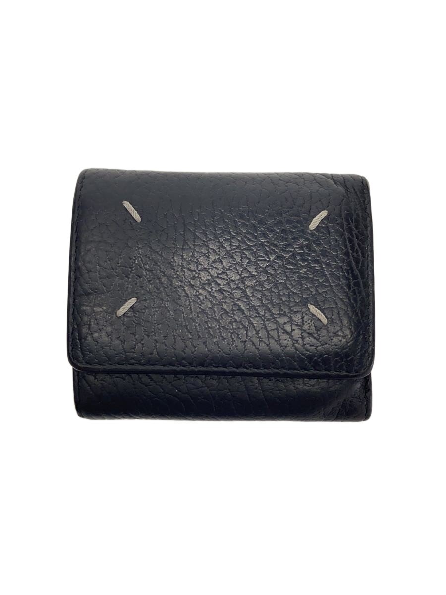 【中古】Maison Margiela◆3つ折り紙入れ/なめし革/BLK/メンズ/SA3UI0010/硬貨衣嚢内穴あき有//【服飾雑貨他】