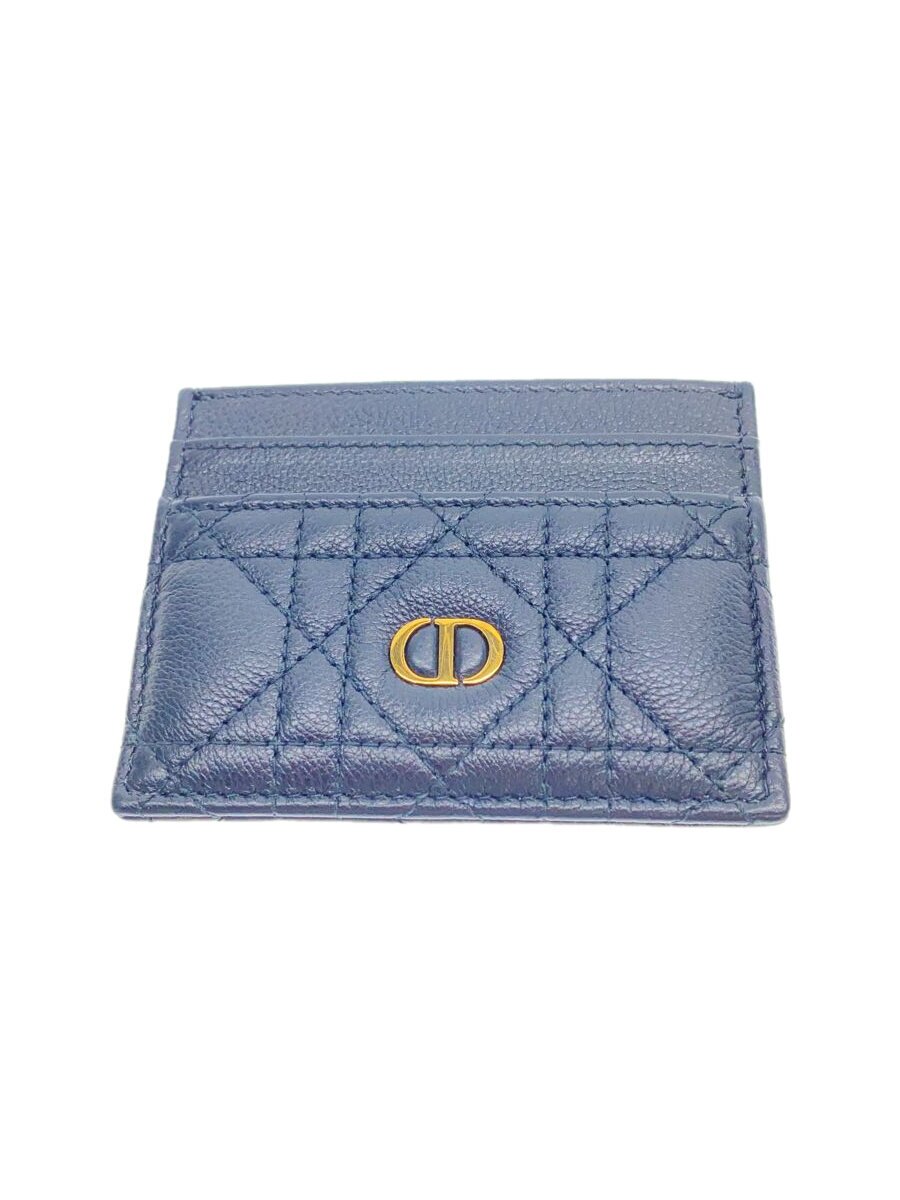 【中古】Christian Dior◆歌留多容れもの/なめし革/BLK/無地/レディース【服飾雑貨他】