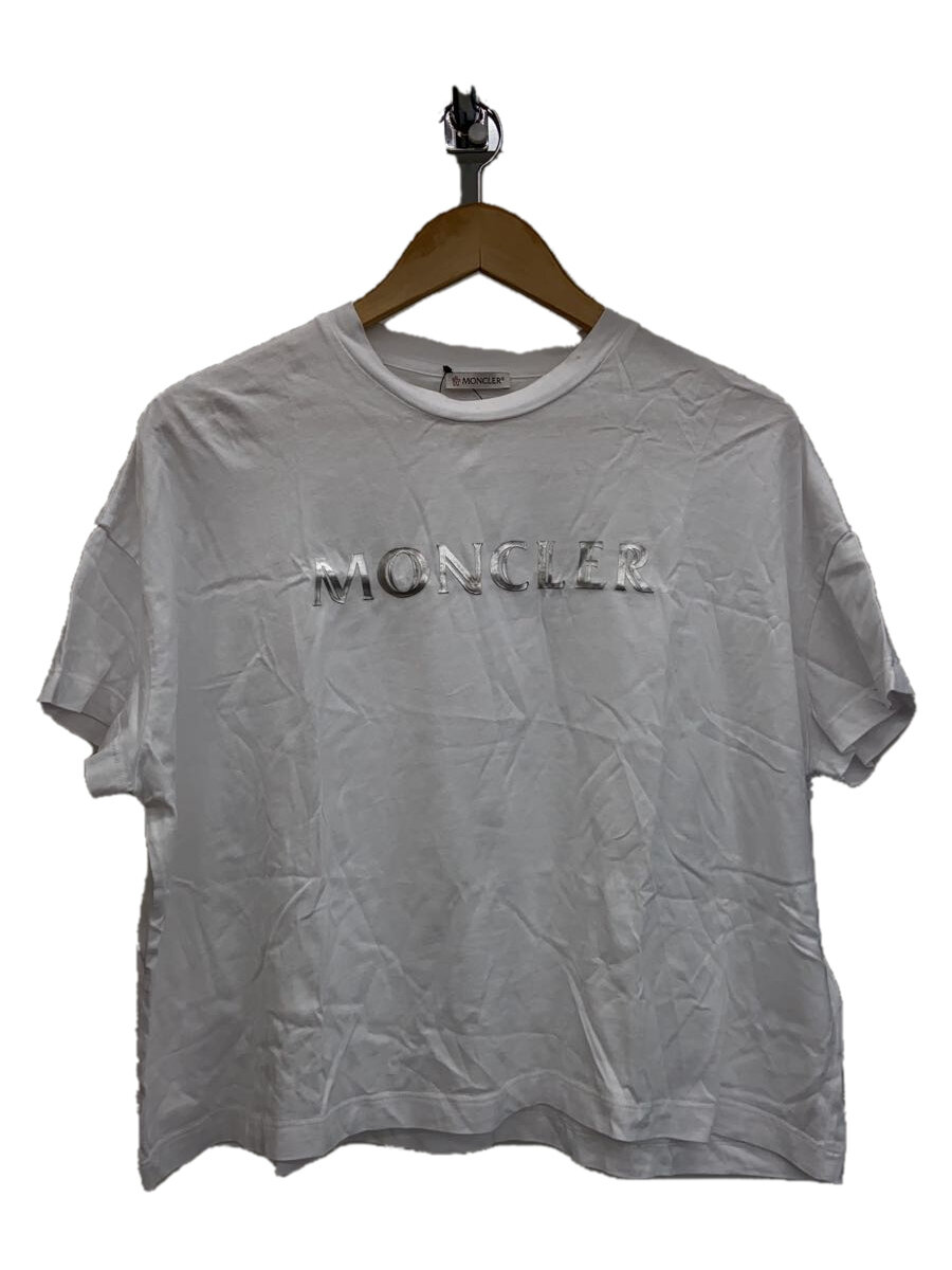 【中古】MONCLER◆半袖カットソー/S/綿織物/WHT/F10938C70410 V8094//【レディース御召しもの】
